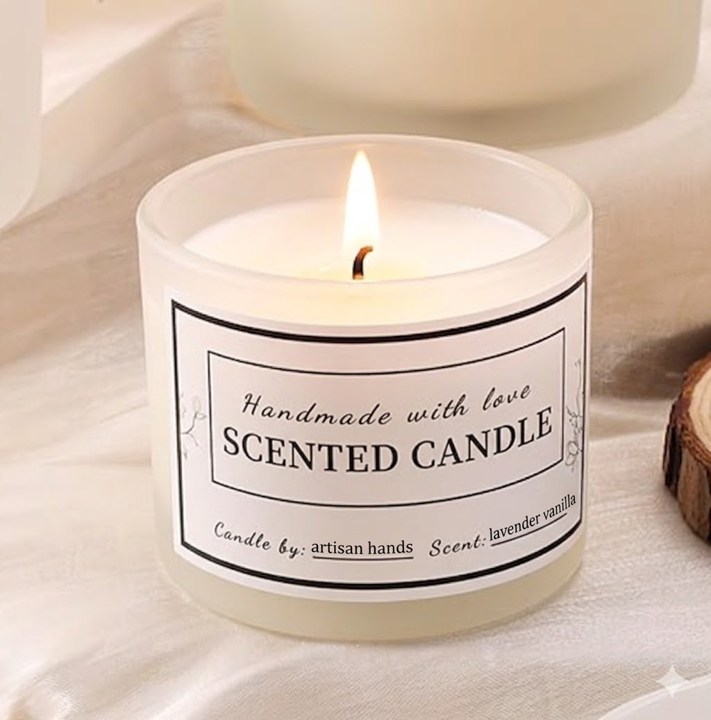 Vanilla Berry vanilla bean candle with berry notes